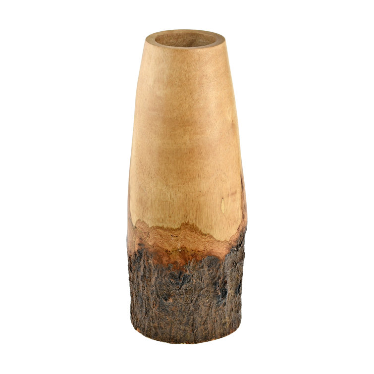 Loon Peak® Aleshia Handmade Wood Table Vase Wayfair